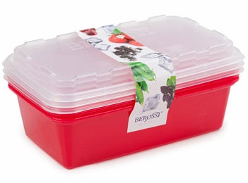 Set of freezing containers Zip, sangria