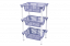 3-section stand with baskets Krita, purple fog