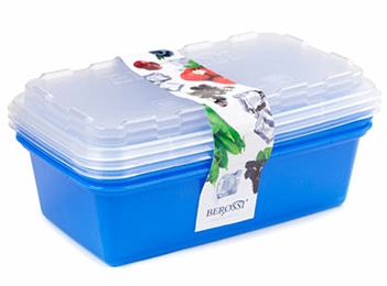 Set of freezing containers Zip, jeans