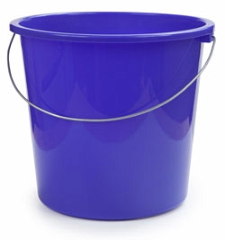 Bucket 10 L, azure-blue