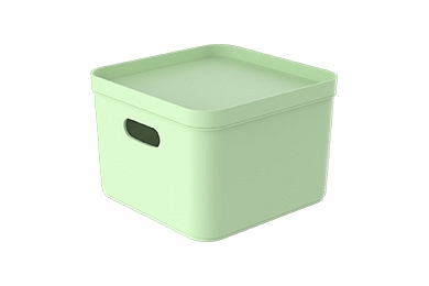 Boîte pour stockage "Pako Plaza", tendrement vert