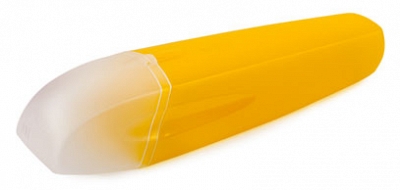 Pouzdro na doplňky zubní péče Denta, citronová