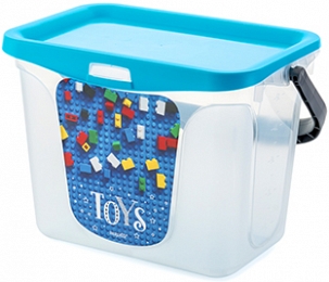 Pojemnik na zabawki "Toys" 6L, błękitna laguna