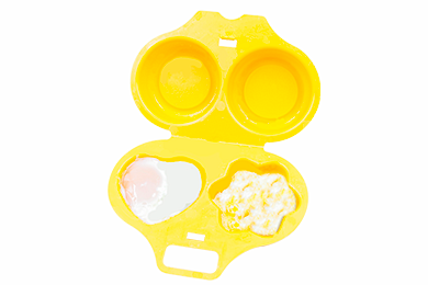 Container for cooking eggs in the microwave oven Express, snow-white