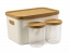 Set of organizers for cosmetics  "Korely", ivory