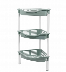 3-section corner stand with baskets Krita , gray mystery