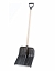 Shovel with handle Lux, black