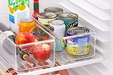 Емкость для холодильника Mannaz 329х143хh102, прозрачный 