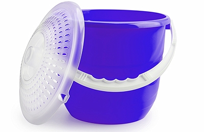 Bucket "Practic lux" 10 L, azure-blue