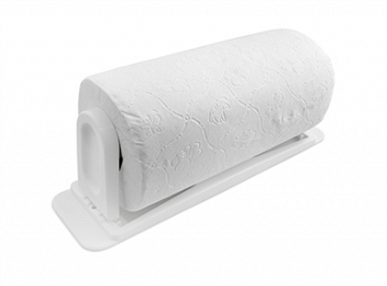 Support pour serviettes en papier avec une serviette , blanc neige
