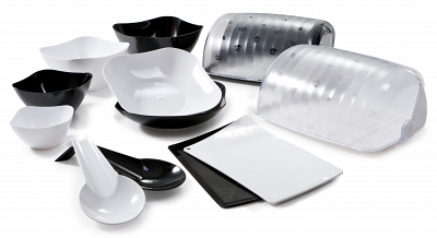 Черно-белая посуда Rondo