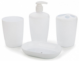 Set of bathroom accessories Aqua, snow-white