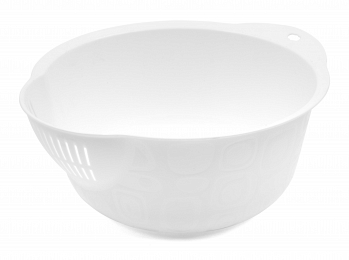 Bowl for washing cereals "Krita" , snow-white