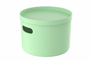 Boîte pour stockage "Pako Zero" , tendrement vert