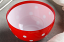 Салатник двухцветный Marusya 0.7 л, червоний напівпрозорий