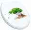 Toilet seat with a picture, snow-white, "Mommy love 2"