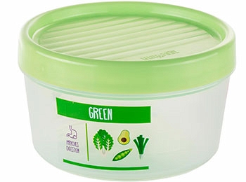 Pojemnik na produkty sypkie/do użytku w kuchence mikrofalowej Vitaline 0,5 L, jasno zielony matowy