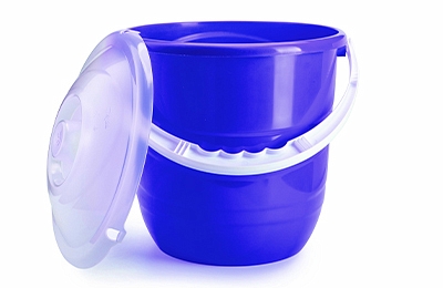 Bucket "Practic plus" 12 L , azure-blue