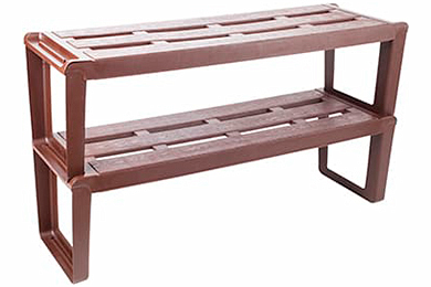 Shelf for shoes Slip 2 sectional, chocolate