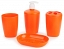 Set of bathroom accessories Aqua, tangerine