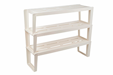 Shelf for shoes Slip 3 sectional, ivory