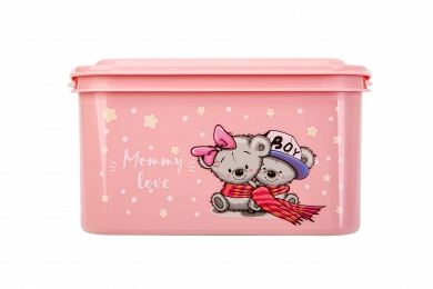 Universal container "Mommy love", light pink