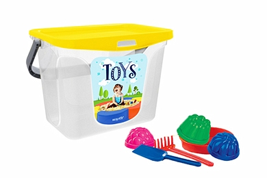 Korb für Spielsachen "Toys" 6 L, solar